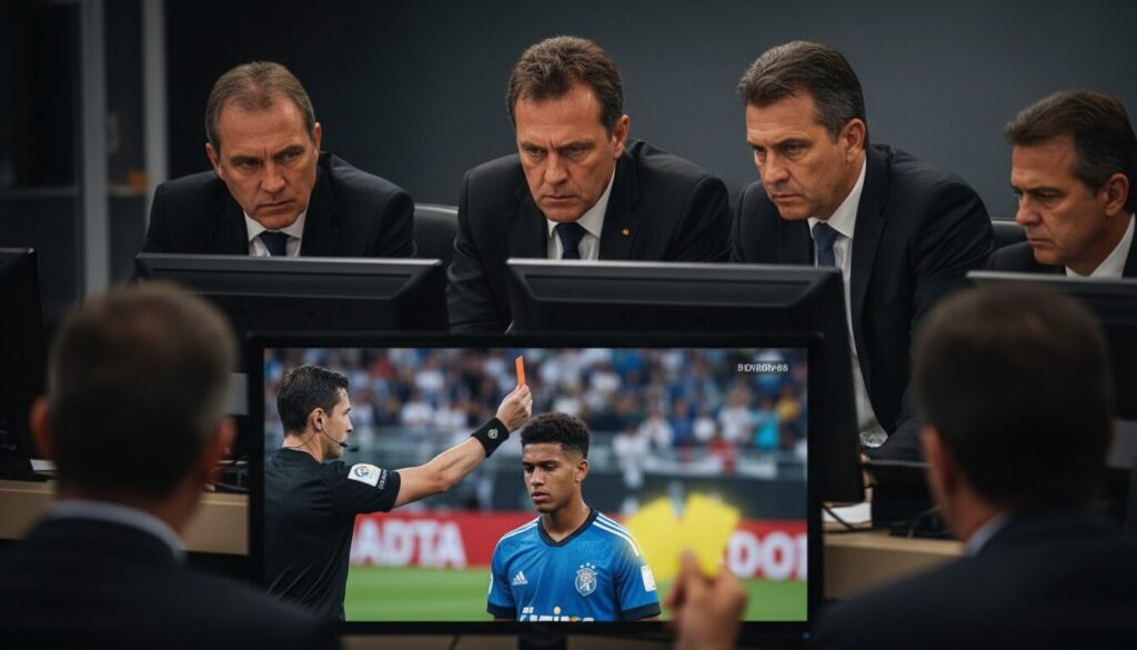 la commission de discipline requalifie le carton rouge direct d'endrick en un second carton jaune, modifiant ainsi la sanction initiale.