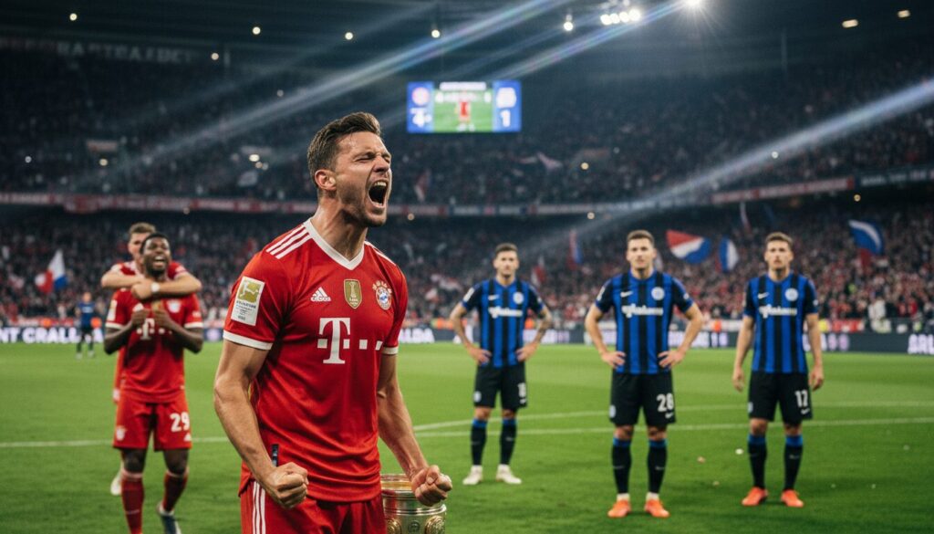 le bayern remporte la bundesliga avec assurance, tandis que l'atalanta conserve un optimisme prudent malgré des failles défensives.