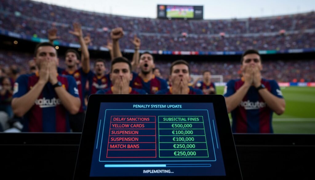 le fc barcelone instaure des amendes significatives pour les retards, remplaçant ainsi les anciennes sanctions afin d'améliorer la discipline au sein du club.
