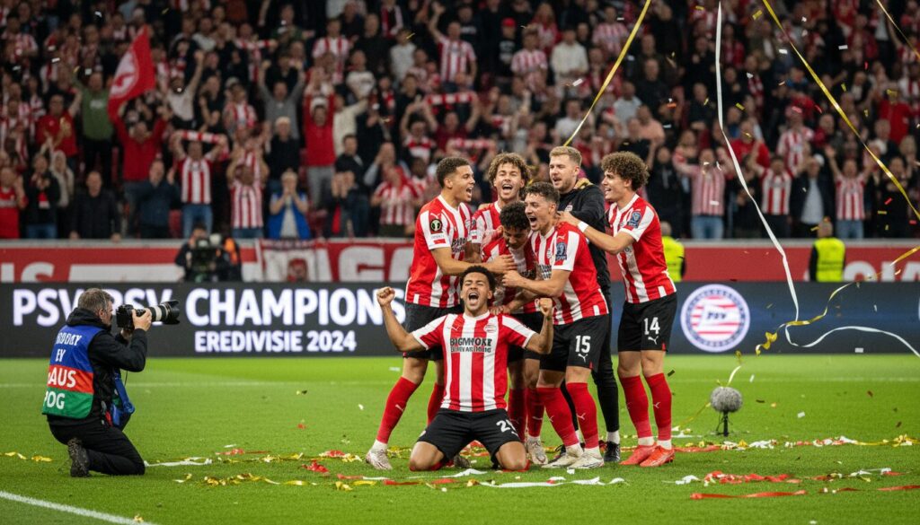 le psv est en bonne position pour remporter le titre de l'eredivisie plus tôt que jamais cette saison, offrant une course palpitante jusqu'à la fin du championnat.