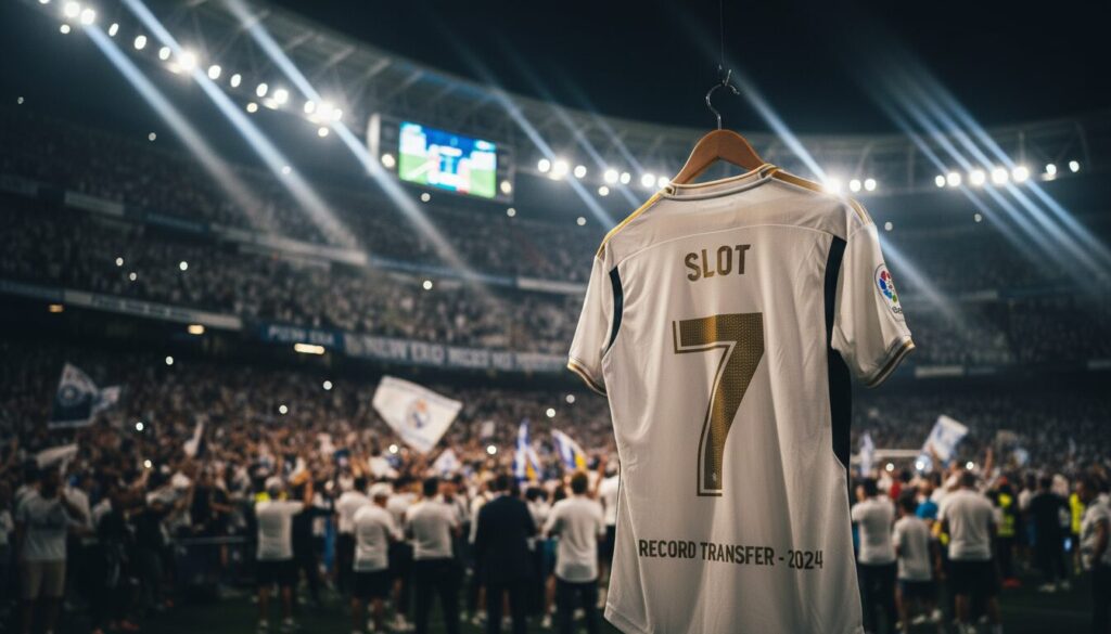 le real madrid se prépare à réaliser un transfert record pour contrecarrer les plans d'arne slot, tout en ciblant deux nouvelles recrues pour renforcer son effectif.