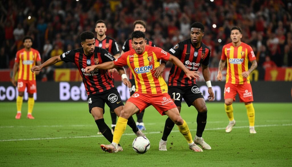 découvrez comment lens maintient sa pression et replonge rennes dans la tourmente lors d'un match intense.