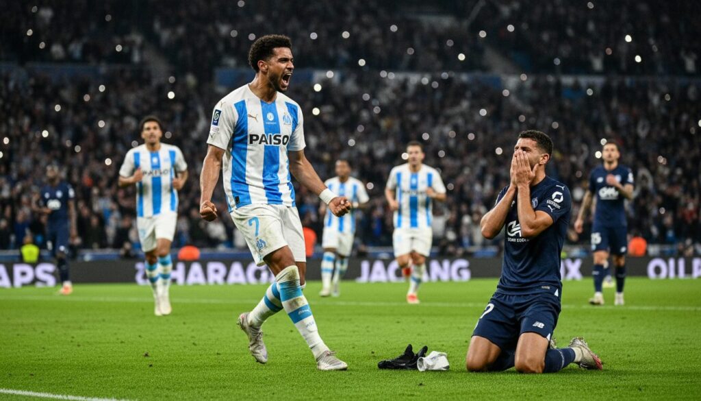 découvrez les héros et les déceptions du match choc entre l'om et strasbourg en ligue 1, avec une analyse complète des performances et moments clés.