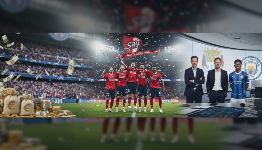 découvrez comment le psg accumule des millions, brest célèbre son succès, et lille dépasse manchester city en revenus dans la ligue des champions.