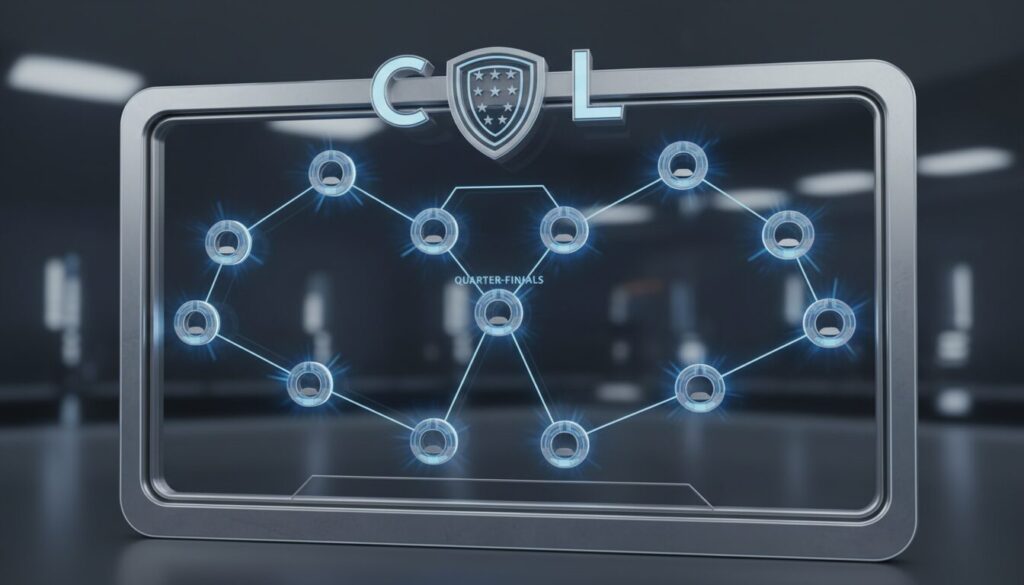 découvrez le tableau complet des phases finales de la ligue des champions 2026, avec tous les matchs des huitièmes de finale jusqu'aux demi-finales.