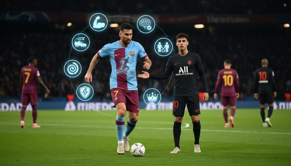 nuno mendes révèle son joueur idéal en mettant en avant 7 atouts essentiels, rend un double hommage à lionel messi et célèbre trois de ses partenaires du psg.