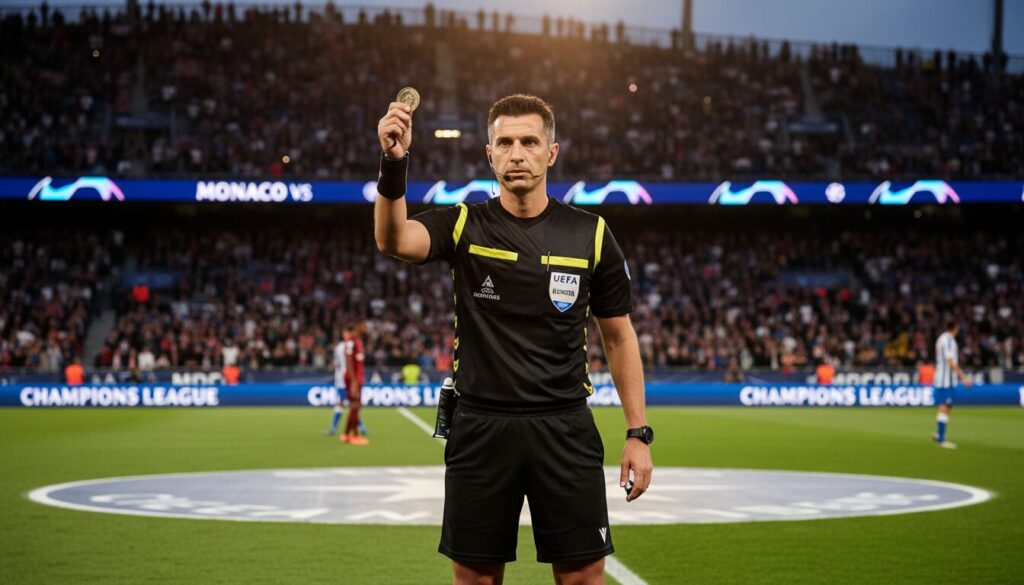 découvrez l'arbitre officiellement désigné pour le match monaco - psg en ligue des champions, un choix prometteur qui pourrait avantager paris.