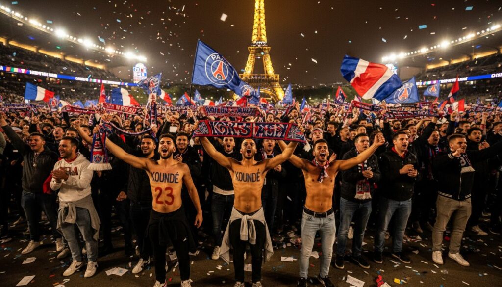 découvrez comment l'arrivée de jules koundé au psg fait vibrer les supporters et enflamme les réseaux sociaux avec des réactions passionnées.