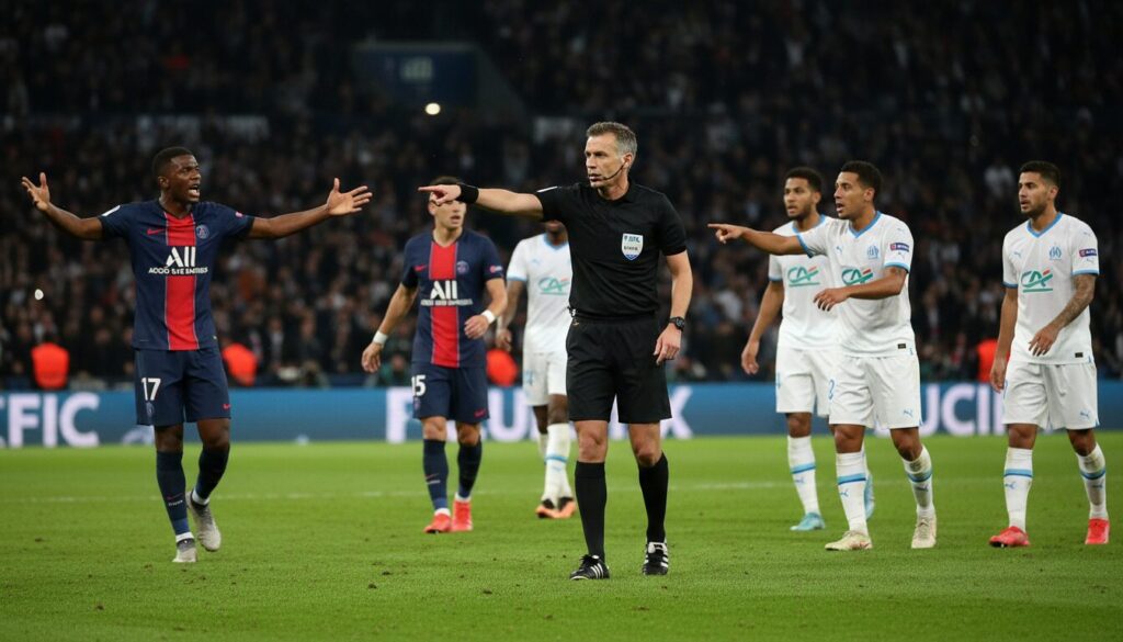 découvrez tous les détails du scandale arbitral éclatant lors du match psg-om, avec analyses et réactions exclusives.