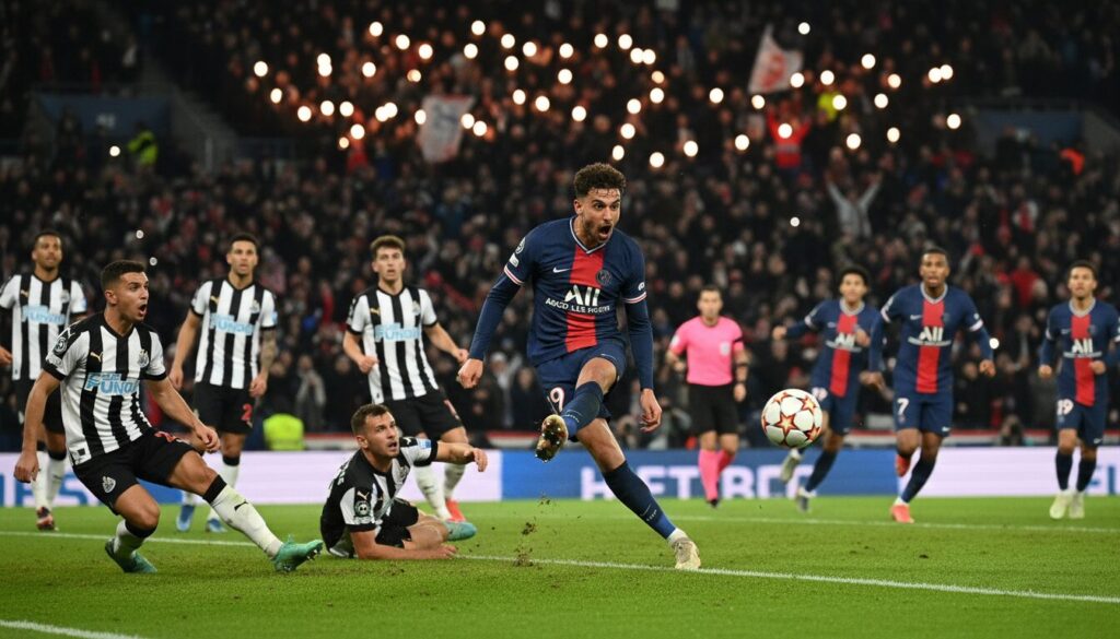 revivez le but décisif de vitinha lors du match psg vs newcastle (1-0) grâce à notre vidéo exclusive et profitez de chaque moment clé de cette rencontre passionnante.