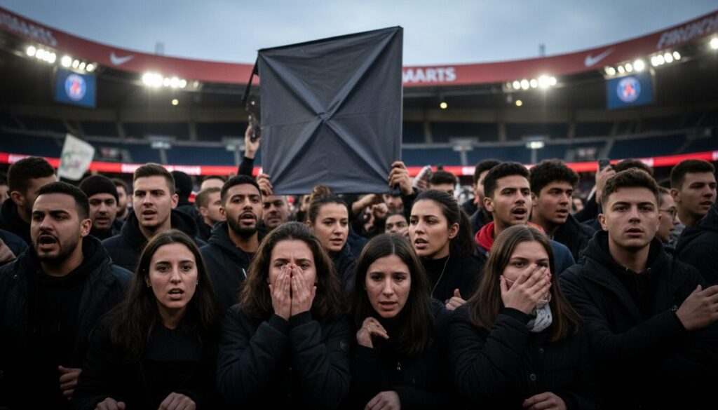 découvrez la controverse entourant une banderole dédiée à hakimi lors d'un match du psg, qui a déclenché un débat important sur la minimisation du viol dans le sport.