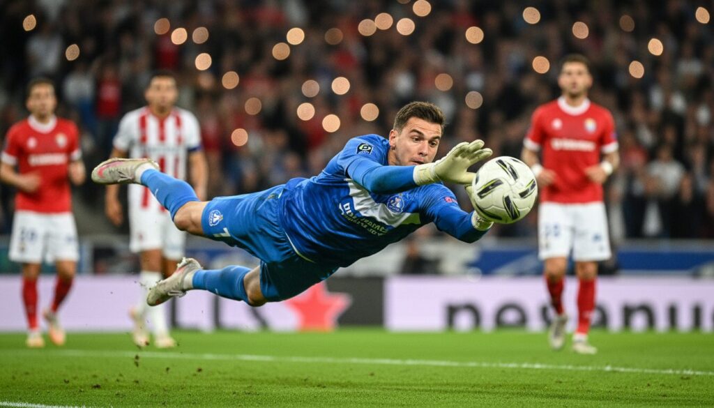 découvrez qui a brillamment arrêté l'assaut du losc lors du match et a fait la différence sur le terrain.
