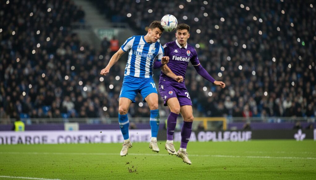 découvrez les confrontations palpitantes entre strasbourg et fiorentina ou rijeka lors des huitièmes de finale de la ligue conference, avec des matchs pleins de suspense et d'émotions.
