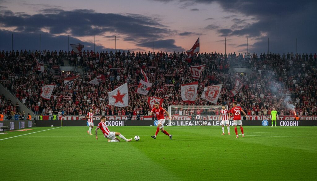 suivez en direct le match palpitant entre lille et l'étoile rouge de belgrade lors de la ligue europa 2025-2026. résultats, actions et commentaires en temps réel pour ne rien manquer du choc.