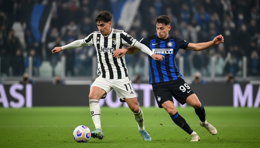 découvrez le duel en or entre yildiz et pio esposito lors du match inter-juventus, mettant en scène de jeunes talents puissants et invincibles prêts à briller sur le terrain.