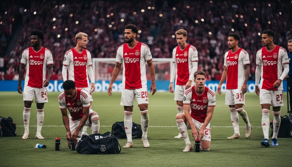 ajax affronte le fc groningen sans son défenseur japonais, impactant la stratégie défensive de l'équipe.