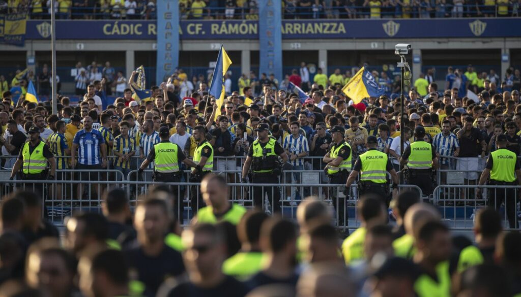 antiviolencia renforce les mesures de sécurité pour assurer un environnement sûr lors du match décisif entre cádiz et málaga.