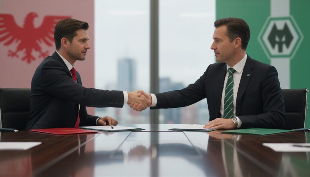 suivez les négociations avancées entre benfica et wolfsburg pour le transfert du talentueux mohamed amoura, un mouvement clé du mercato.