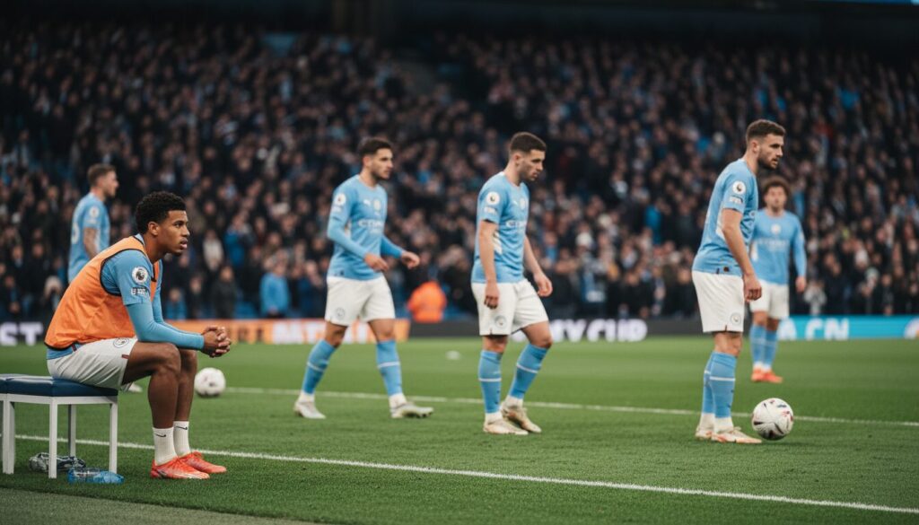 découvrez la composition officielle de manchester city pour le match de fa cup avec quatre changements, tandis que livramento débute sur le banc.