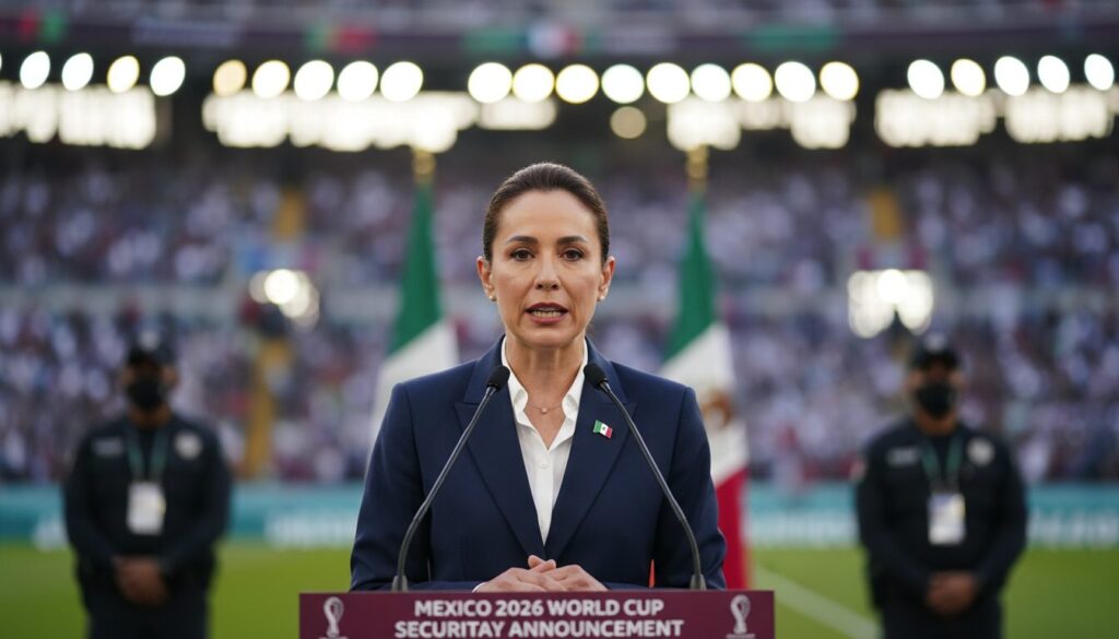 coupe du monde 2026 : le mexique assure garantir la sécurité des visiteurs et participants malgré un contexte marqué par des violences importantes.