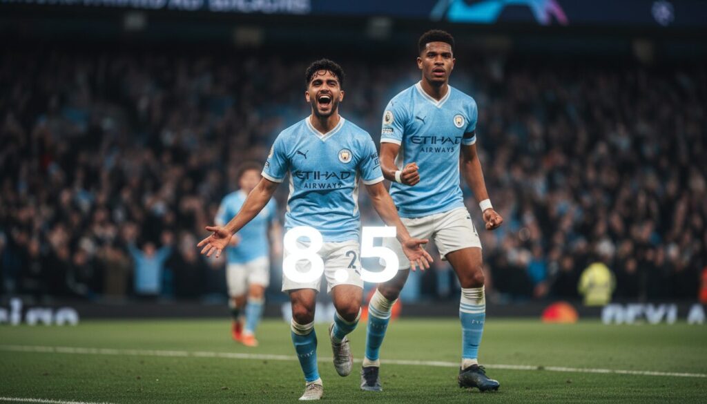 découvrez l'évaluation des joueurs de manchester city où marmoush se distingue avec une note exceptionnelle de 8,5, suivi de près par savio avec un solide 8.