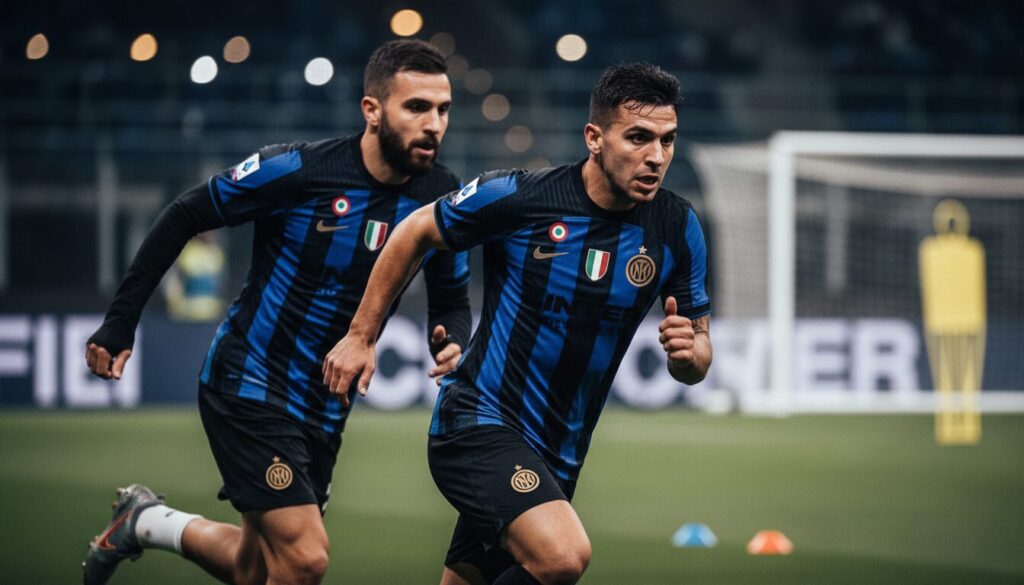 inter milan : les stars argentines et turques se préparent intensément pour être opérationnelles lors du match crucial contre la fiorentina.