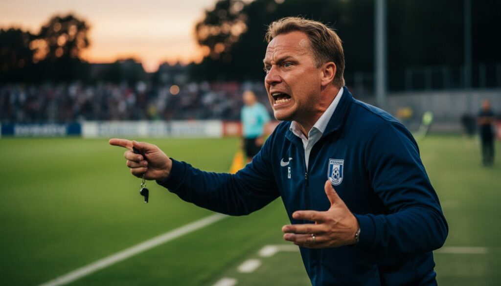 découvrez la réaction exaspérée de kwasniok face au risque d'expulsion sur le terrain : « ça me tape vraiment sur les nerfs ».