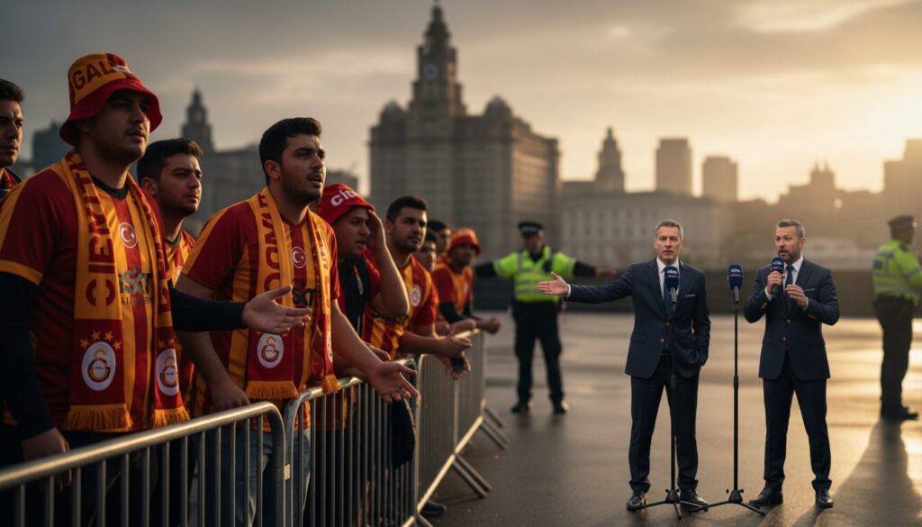 l'uefa confirme l'interdiction pour les supporters de galatasaray d'assister au match de huitième de finale à liverpool, renforçant ainsi les mesures de sécurité.