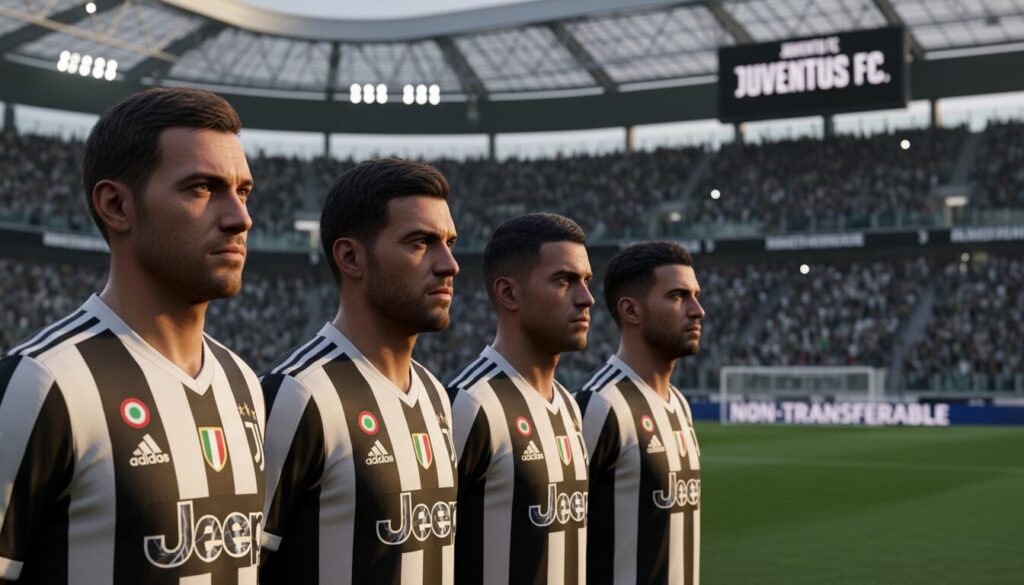 la juventus annonce six joueurs intransférables pour renforcer son effectif avant la saison estivale, assurant ainsi stabilité et compétitivité.