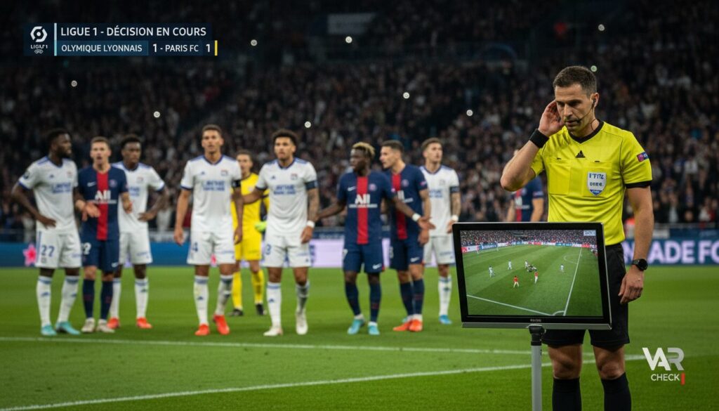 la direction de l’arbitrage analyse le penalty controversé accordé à l’ol lors du match contre le paris fc et apporte des clarifications sur cette décision.