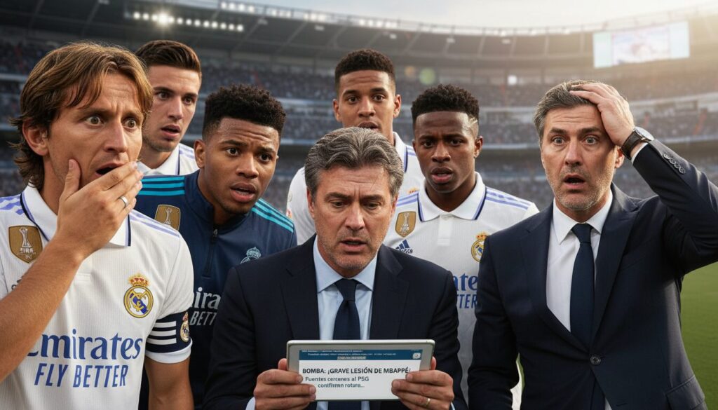 découvrez comment le real madrid est surpris par les récents développements concernant la blessure de kylian mbappé et ses impacts sur le mercato.