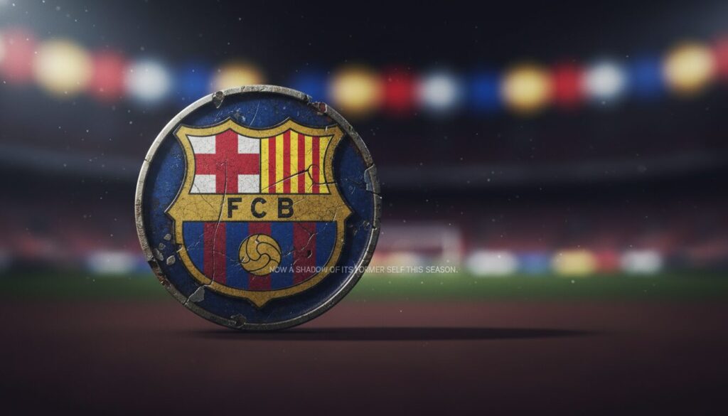 découvrez comment le talisman de barcelone traverse une saison difficile, loin de son meilleur niveau et impactant les performances de l'équipe.