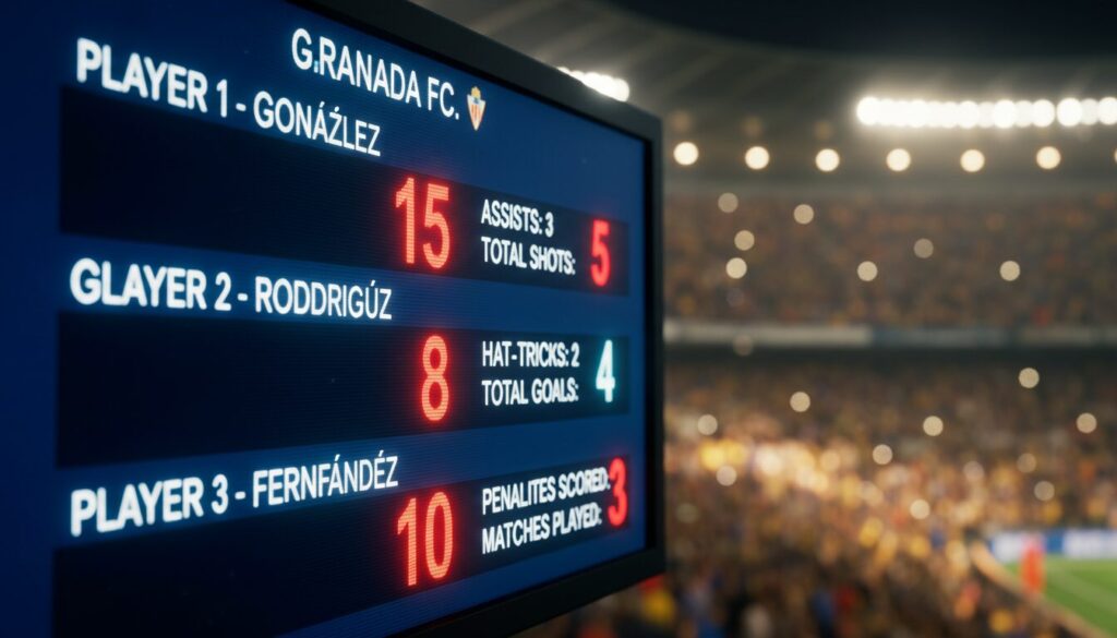 découvrez pourquoi les statistiques des buteurs du granada ne correspondent pas et analysez les différences observées dans leurs performances.