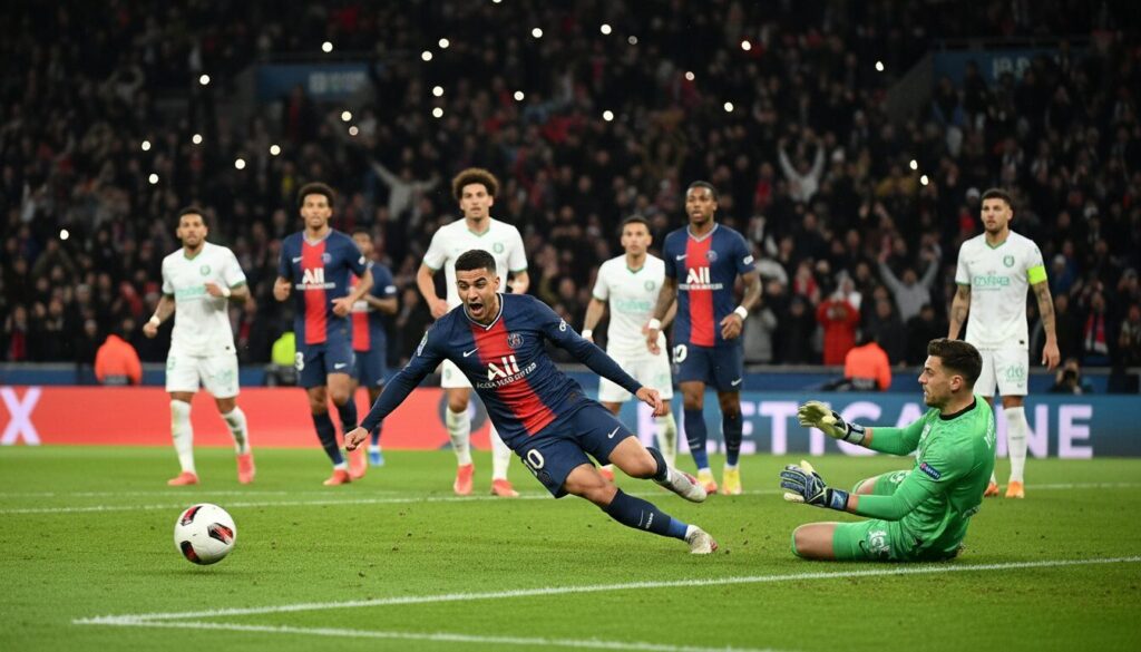 découvrez comment le psg a remporté un match serré face au havre en ligue 1, accentuant ainsi son avance au classement devant lens.