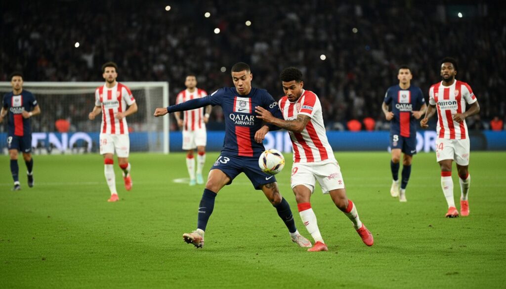 suivez en direct le match psg vs monaco avec le score actuel 0-0, les actions en temps réel, les commentaires et les statistiques pour ne rien manquer de cette rencontre passionnante.