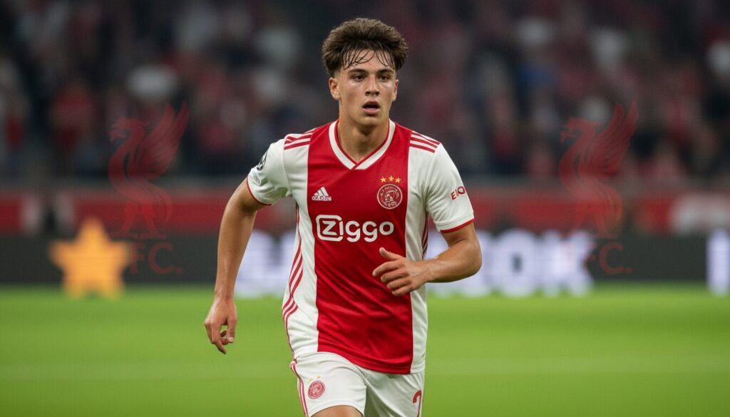 liverpool entre en compétition pour recruter la jeune star de 18 ans de l'ajax, intensifiant la course aux transferts pour ce talent prometteur.