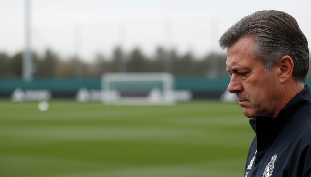 mbappé absent de l'entraînement du real madrid avant le choc contre manchester city : découvrez les indices du coach sur son état et sa possible participation au match.