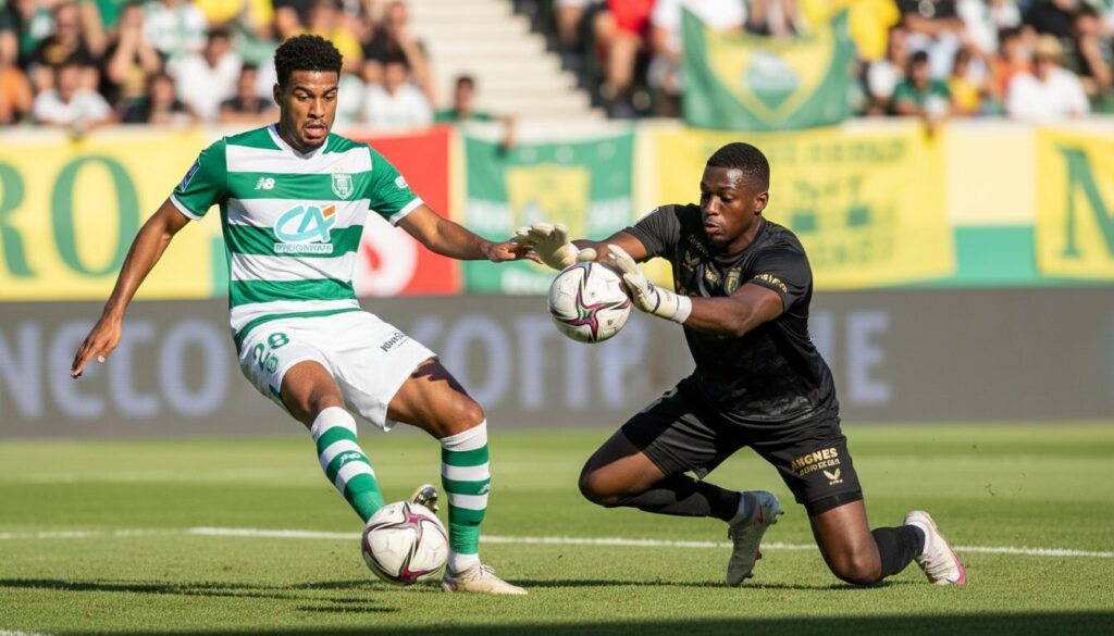 découvrez comment hervé koffi s'impose comme le héros incontournable du match nantes-angers, malgré les difficultés d'ahmed kantari sur le terrain.