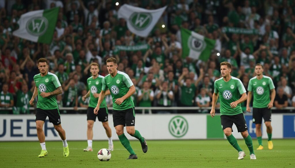 découvrez comment les supporters de wolfsburg encouragent vivement les joueurs lors des entraînements pour maintenir leur équipe en bundesliga avant le match décisif contre hambourg.
