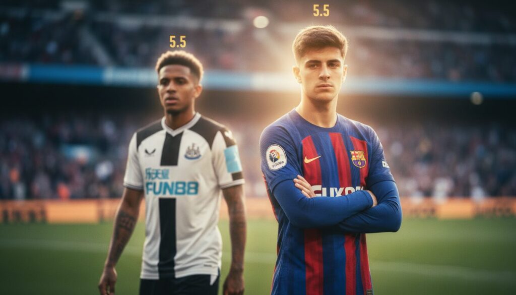 découvrez les notes des joueurs après le match newcastle united 1-1 barcelone, avec cubarsi noté 8 et raphinha à 5,5. analyse complète des performances des joueurs.