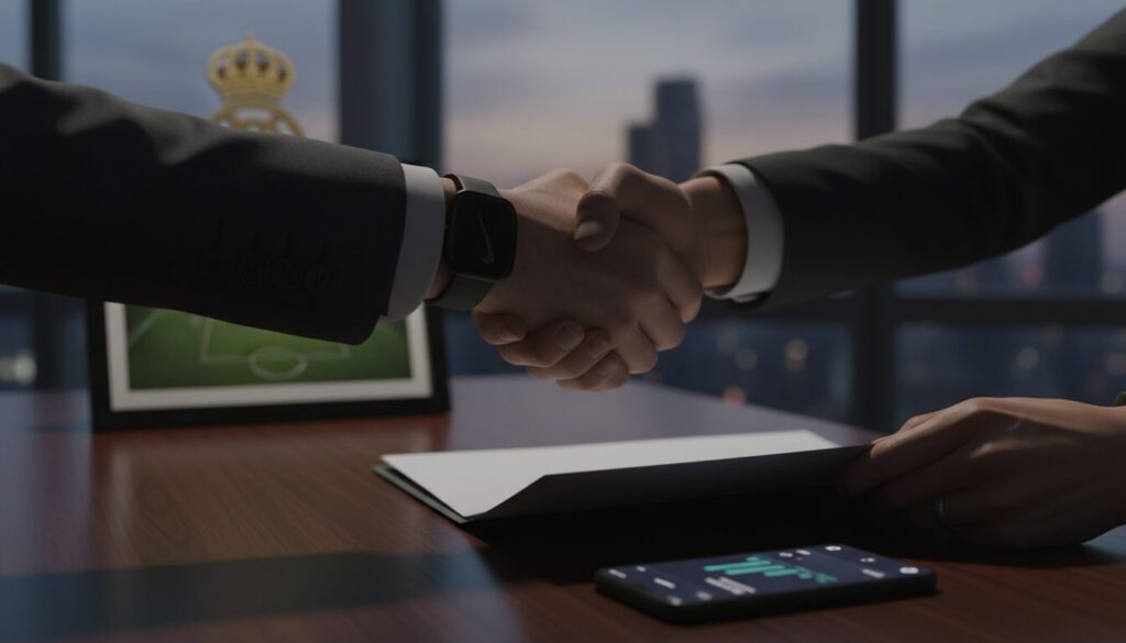 nike intensifie ses efforts pour influencer le real madrid dans le cadre du transfert de mbappé, mettant en avant son soutien stratégique et ses intérêts commerciaux.