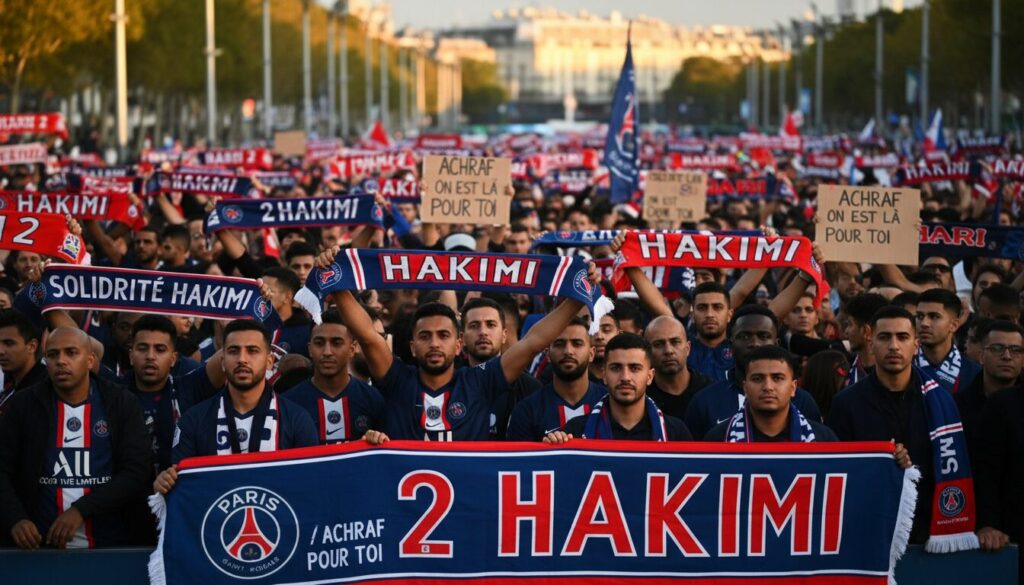 découvrez comment les supporters du psg expriment leur soutien indéfectible à achraf hakimi après sa mise en examen, renforçant l'unité autour du joueur et de l'équipe.