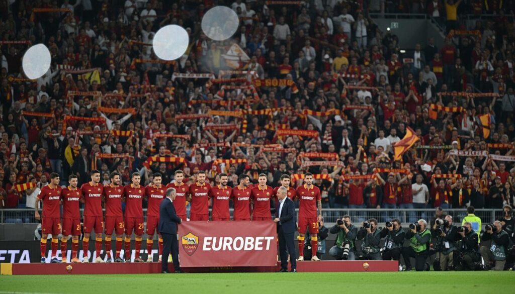 découvrez le nouveau partenariat entre roma et eurobet, le nouveau sponsor principal qui ornera les maillots de l'équipe dès dimanche.