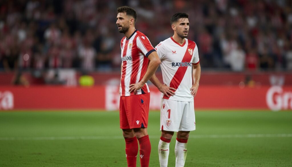 revivez le match entre séville et rayo qui s'est terminé sur un score nul de 1-1, avec un partage des points intense et équilibré.