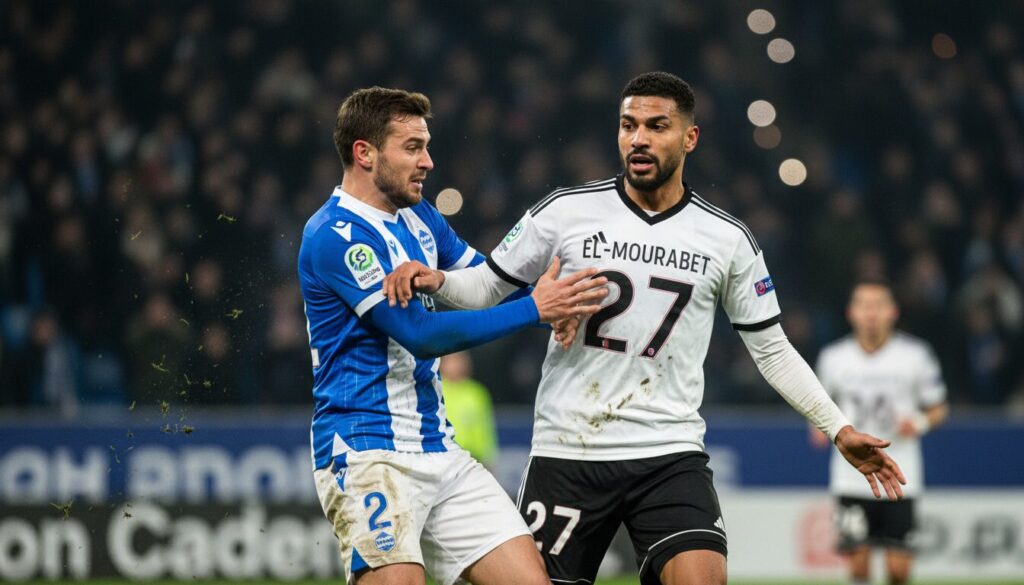 découvrez le récit d'une victoire difficile à strasbourg, marquée par un accrochage entre barco et el-mourabet ainsi que les failles révélées au cours du match.