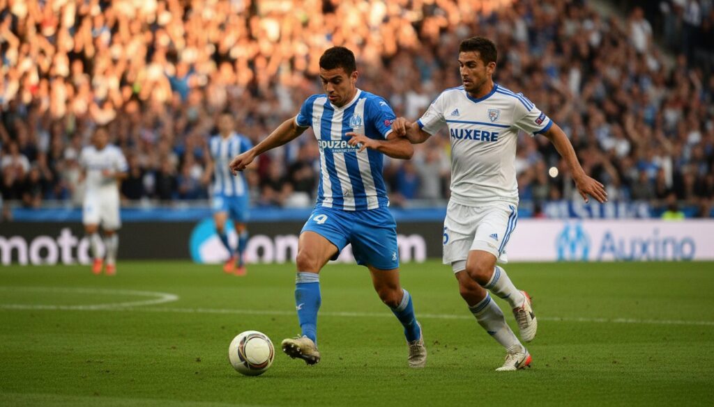 suivez en direct le match captivant entre marseille et auxerre et ne manquez aucune action de ce duel intense et passionnant.