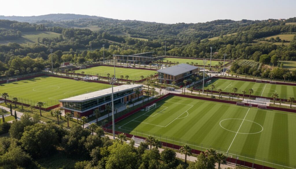 les friedkin reprennent le contrôle du centre d'entraînement de trigoria, marquant un nouveau départ pour la roma et son complexe immobilier stratégique.