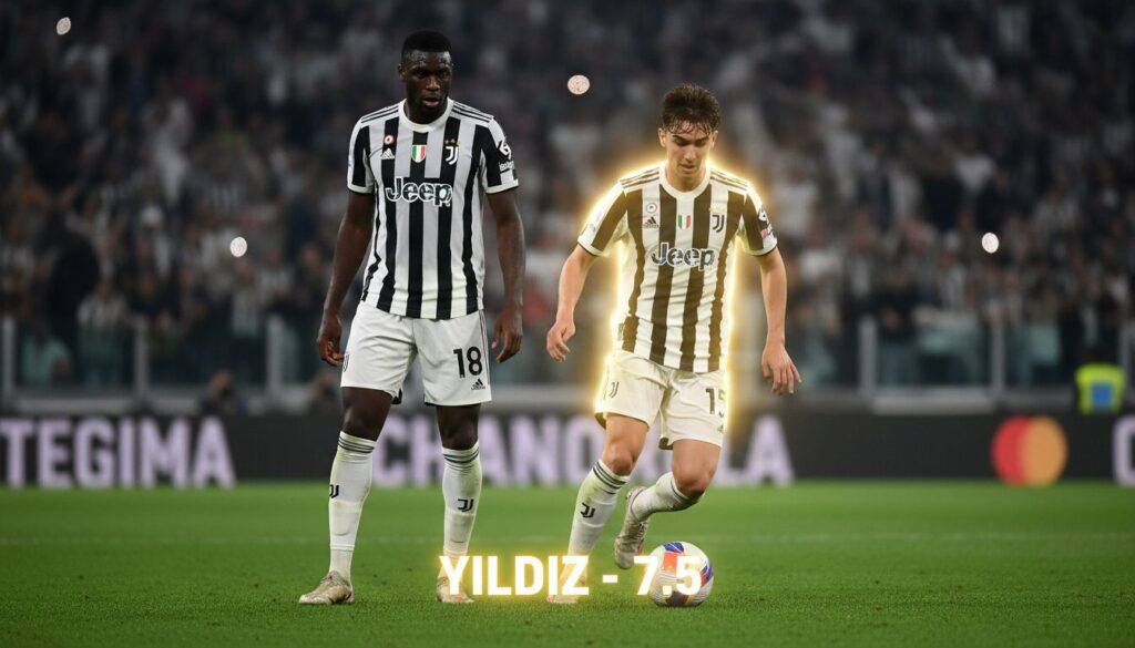 revivez les moments clés du match udinese-juve : kabasele se rattrape avec une performance moyenne à 5, tandis que yildiz impressionne avec une note de 7,5 grâce à son génie créatif constant.