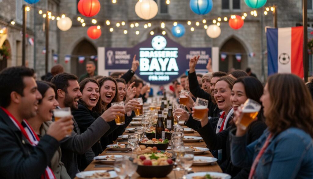 à bayeux, la brasserie baya inaugure une guinguette festive pour vivre l'effervescence de la coupe du monde de football 2026 dans une ambiance conviviale et animée.