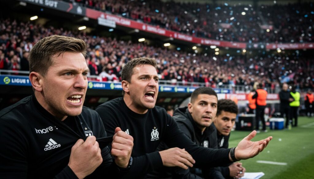 après sa défaite face à lens, l'ol compte sur les résultats de l'om pour maintenir sa 4e place au classement, surveillant attentivement le match entre rennes et marseille.